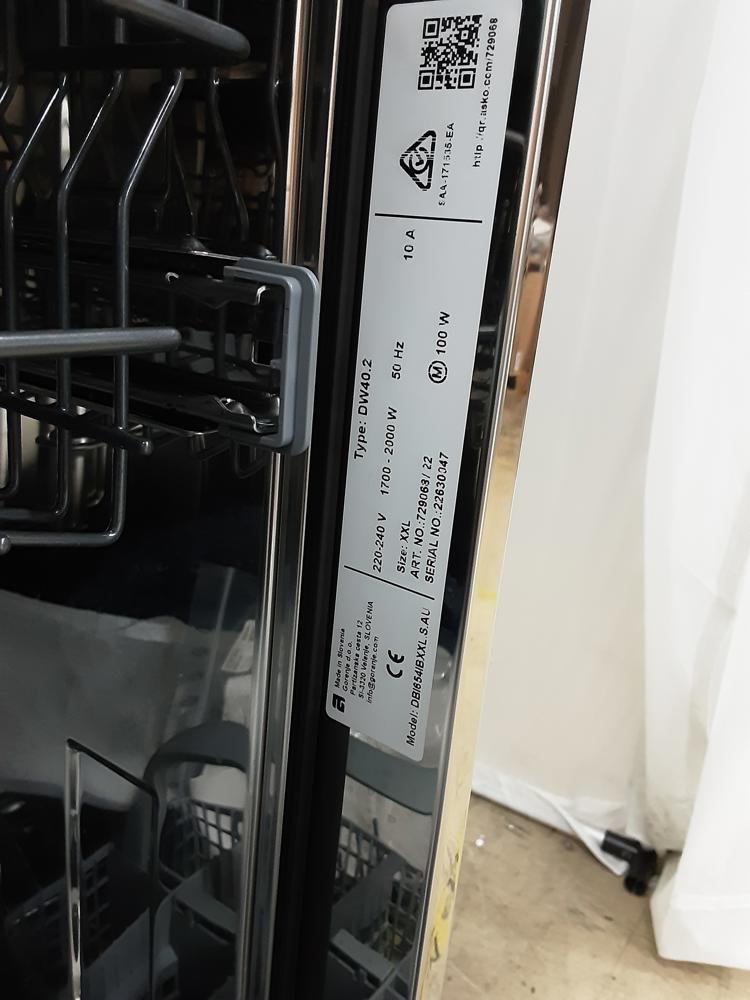 Dishwashers / 86cm XXL Dishwasher BI Style S/Steel DBI654IBXXL.S.AU